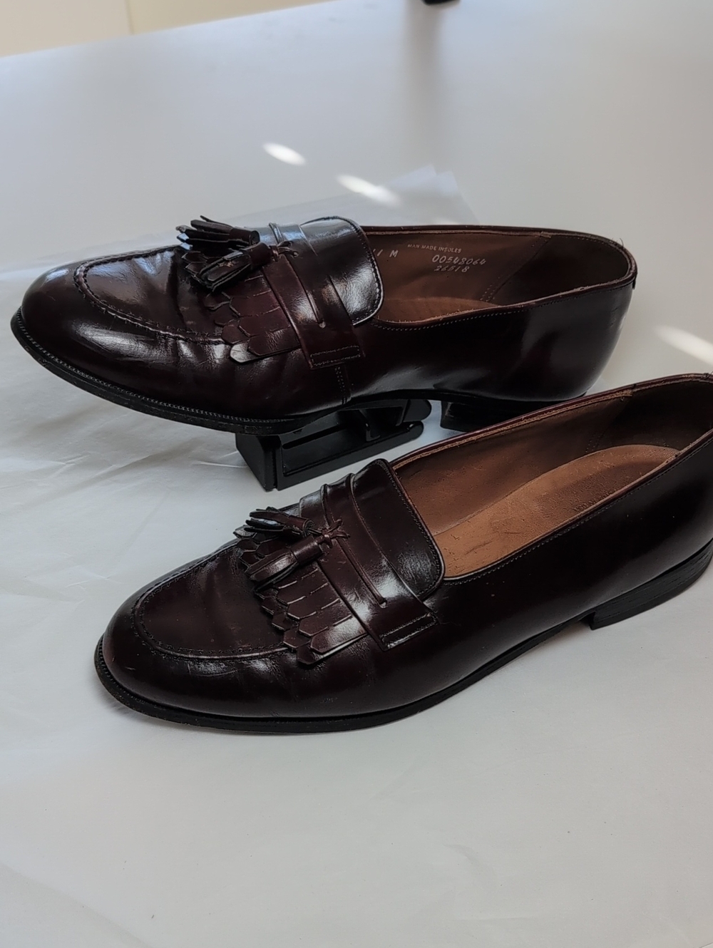 Bostonian Men’s Tassel Kiltie Loafers - Burgundy Brown